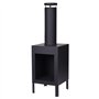 Koopman Sfeerhaard 30 x 30 x 116 Metaal