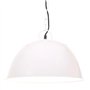 Lampe suspendue industrielle vintage ronde 25 W E27 41 cm Blanc
