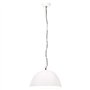 Lampe suspendue industrielle vintage ronde 25 W E27 41 cm Blanc