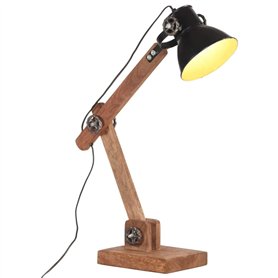 Lampe de bureau industrielle Noir Rond 58x18x90 cm E27