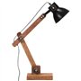 Lampe de bureau industrielle Noir Rond 58x18x90 cm E27