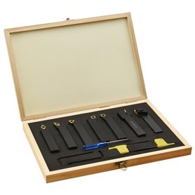 vidaXL - vidaXL 12-tlg. Drehmeißel-Set mit Wendeplatten 16x16 mm 115 mm