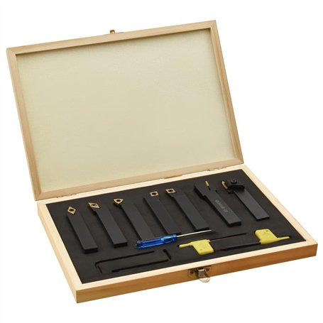vidaXL - vidaXL 12-tlg. Drehmeißel-Set mit Wendeplatten 16x16 mm 115 mm