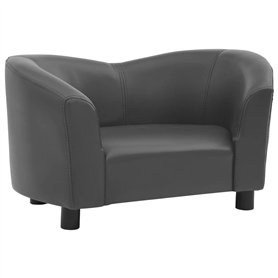 SONDEY VIDAXL Canape pour Chien Gris 67x41x39 cm Similicuir