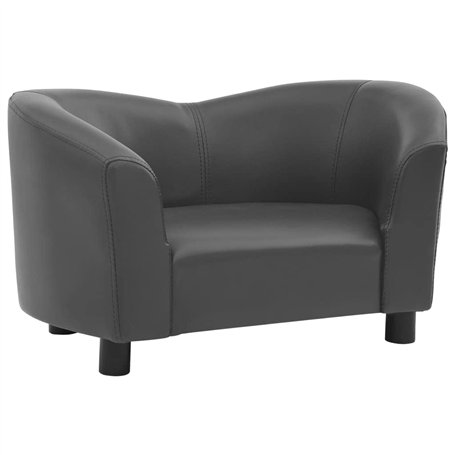 SONDEY VIDAXL Canape pour Chien Gris 67x41x39 cm Similicuir