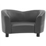 SONDEY VIDAXL Canape pour Chien Gris 67x41x39 cm Similicuir