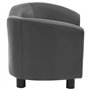 SONDEY VIDAXL Canape pour Chien Gris 67x41x39 cm Similicuir