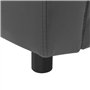 SONDEY VIDAXL Canape pour Chien Gris 67x41x39 cm Similicuir