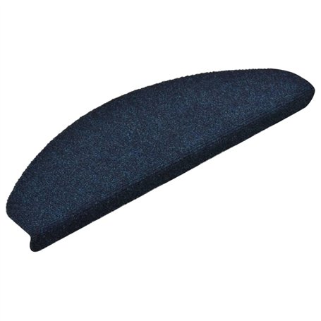 vidaXL - vidaXL Selbstklebende Treppenmatten 15 Stk. Navy 65x21x4cm Nadelvlies
