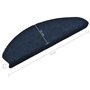 vidaXL - vidaXL Selbstklebende Treppenmatten 15 Stk. Navy 65x21x4cm Nadelvlies