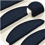 vidaXL - vidaXL Selbstklebende Treppenmatten 15 Stk. Navy 65x21x4cm Nadelvlies