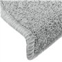 VidaXL Tapis de marches d'escalier 15 pcs Gris clair 65x24x4 cm