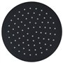Pomme de douche pluie Acier inoxydable 20 cm Ronde Noir