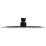 Pomme de douche pluie Acier inoxydable 20 cm Ronde Noir