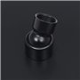 Pomme de douche pluie Acier inoxydable 20 cm Ronde Noir