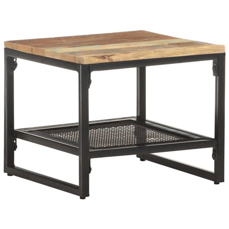 vidaXL Tavolino Laterale 40x40x35 cm in Legno Massello di Recupero