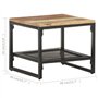 vidaXL Tavolino Laterale 40x40x35 cm in Legno Massello di Recupero