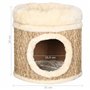 SONDEY VIDAXL Maison pour Chat avec Coussin de Luxe 33 cm Herbiers Marins