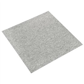 Dalles de tapis de sol 20 pcs 5 m² 50x50 cm Gris clair