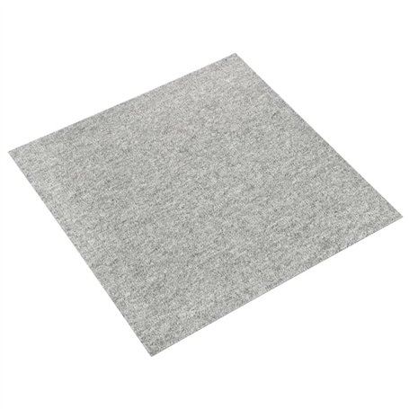 Dalles de tapis de sol 20 pcs 5 m² 50x50 cm Gris clair