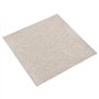 VidaXL Dalles de tapis de sol 20 pcs 5 m² 50x50 cm Beige clair