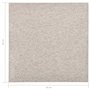 VidaXL Dalles de tapis de sol 20 pcs 5 m² 50x50 cm Beige clair