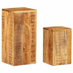 vidaXL Tavolini 2 pz in Legno Massello di Mango