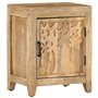 vidaXL Comodino 40x30x50 cm in Legno Massello di Mango