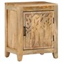 vidaXL Comodino 40x30x50 cm in Legno Massello di Mango