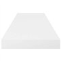 vidaXL Scaffali a Parete 4 pz Bianco Lucido 80x23,5x3,8 cm in MDF
