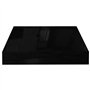 VidaXL Étagère murale flottante 4 pcs Noir brillant 23x23,5x3,8 cm MDF