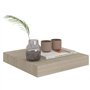 VidaXL Étagère murale flottante Chêne 23x23,5x3,8 cm MDF