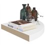 VidaXL Étagères d'angle flottantes 2 pcs Blanc 35x35x3,8 cm MDF