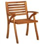 vidaXL Chaises de jardin 2 pièces en bois massif d'acacia