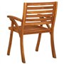 vidaXL Chaises de jardin 2 pièces en bois massif d'acacia