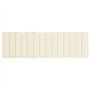 VXL Coussin pour chaise longue en tissu couleur crème 200 x 60 x 4 cm
