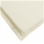 VXL Coussin pour chaise longue en tissu couleur crème 200 x 60 x 4 cm