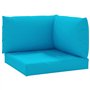 Coussins de palette lot de 3 bleu clair tissu oxford
