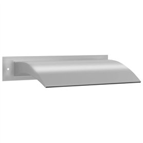 vidaXL - Pool-Wasserfall Silber 45x9x26 cm Edelstahl