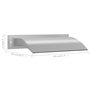 vidaXL - Pool-Wasserfall Silber 45x9x26 cm Edelstahl