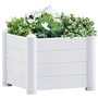 Jardinière surélevée PP Blanc 43x43x35 cm