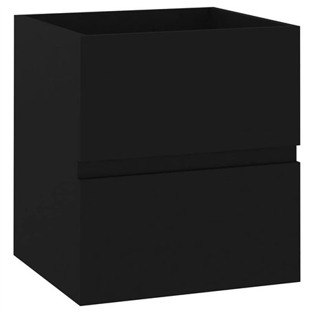 Armoire d'évier Noir 41x38,5x45 cm Aggloméré