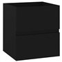 Armoire d'évier Noir 41x38,5x45 cm Aggloméré