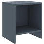 vidaXL Comodini 2 pz Grigio Chiaro 35x30x40 cm in Pino Massello