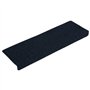 VidaXL Tapis d'escalier 15 pcs Tissu aiguilleté 65x25 cm Bleu