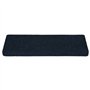 VidaXL Tapis d'escalier 15 pcs Tissu aiguilleté 65x25 cm Bleu