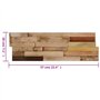 VidaXL Panneaux de revêtement mural 10 pcs 1,03m² Bois de teck recyclé