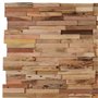 VidaXL Panneaux de revêtement mural 10 pcs 1,03m² Bois de teck recyclé