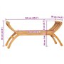 Banc de jardin 126 cm Bois de teck solide