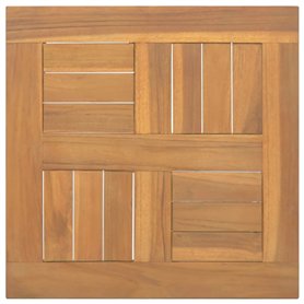 Dessus de table carré 40x40x2,5 cm Bois de teck massif